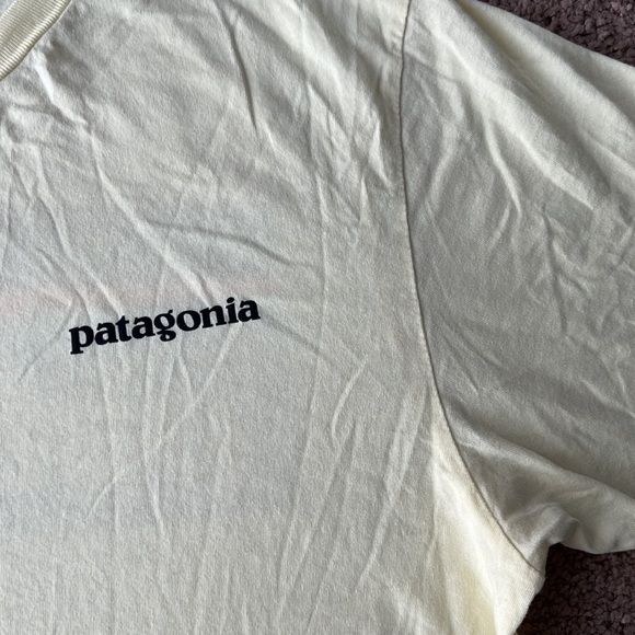 Patagonia Organic Cotton Yellow Logo Tee - Picture 5 of 6